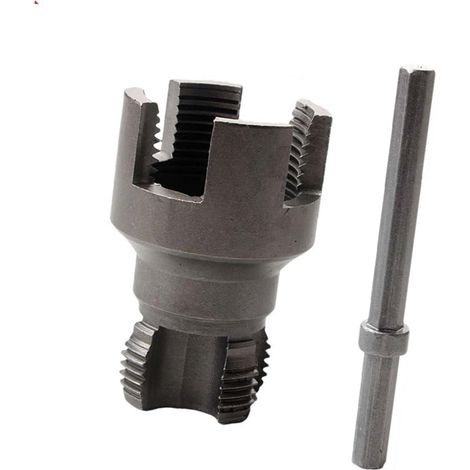 Ouvre-filetage interne pour tuyau d'eau, filetage conique pour accessoires en PVC, outil de filetage de plomberie intégré (1/5)