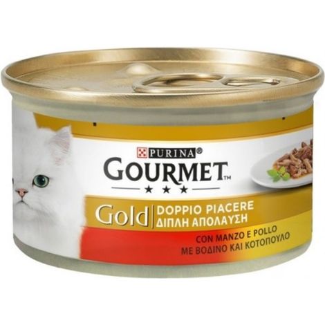 Gourmet Gold Doppio Piacere con manzo e pollo Purina 85 grammi