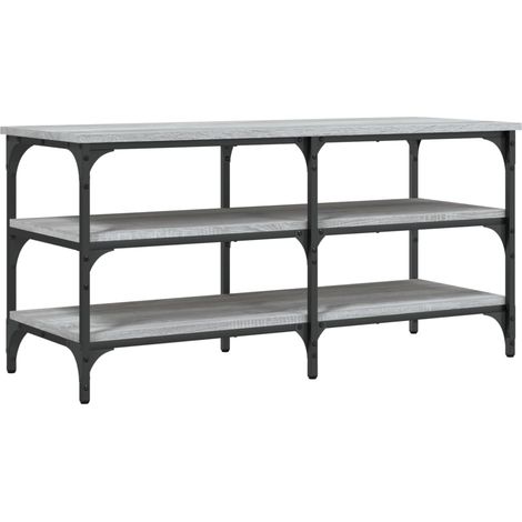 Maison Exclusive - Panca Porta Scarpe Grigio Sonoma 100x38,5x49 Legno Multistrato