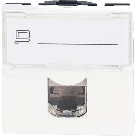 2er-Pack CAT6A RJ45 Netzwerk-Anschlussdosen, französischer Adapter, geschirmt, ABS, Computerzubehör (1/5)