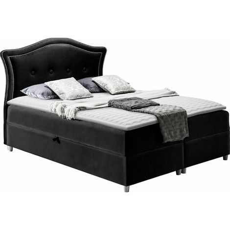 Lit boxspring Oleum, Magic Velvet 2219, Double, Continental, 180x200, Tissu, Disponible, 190x208x130cm (1/5)