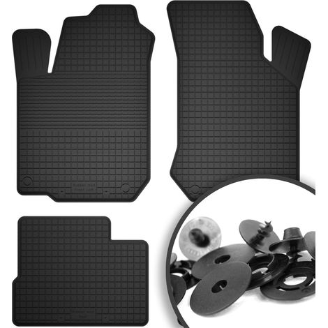 Alfombrillas de goma + topes para: Chevrolet Aveo I T200 / T250 hatchback, sedán (2002-2011)