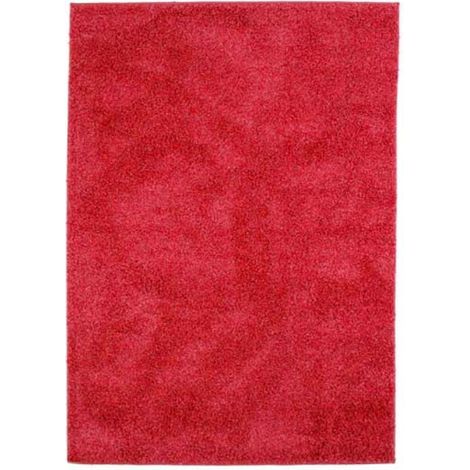 LOFT SHAGGY - Tapis à poils longs toucher laineux rouge 160x230 (1/2)