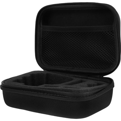 Étui Rigide Noir Rangement Pratique en Eva avec Mousse et Multi-Couches, Paquet Compact avec Poignée et Sangle Réglable pour Caméra de Sport pour Accessoires Caméra (1/5)