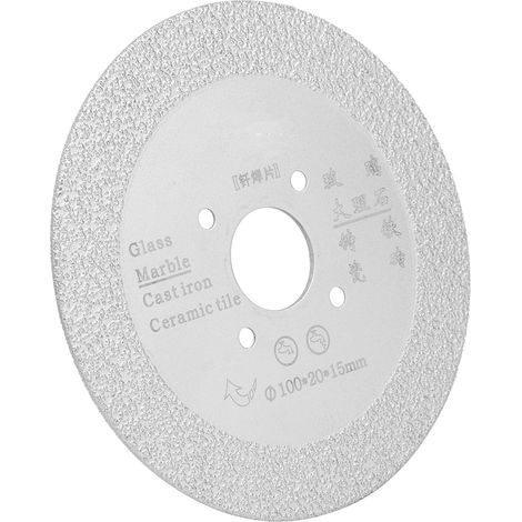 Diamant-Sägeblatt zum Löten, Trennen, Schleifen und Polieren von Marmor und Keramik, 100 x 20 x 15 mm (1/5)