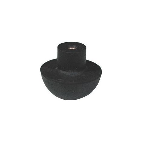 Minisfera de goma negra 29x29