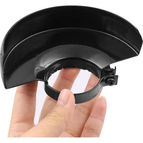 Protection de roue pour meuleuse d'angle - - Métal noir - 125 mm - Compatibilité Hitachi-125 - Facile à installer (1/4)