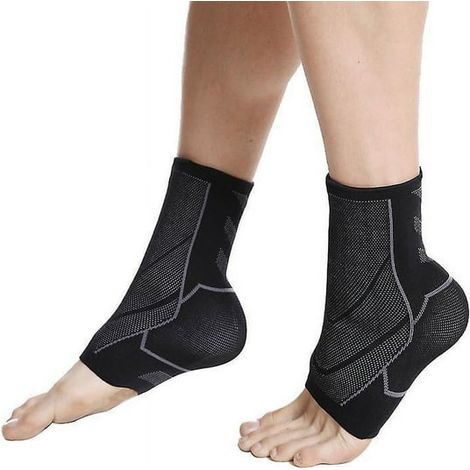 Chevillère de sport, paire de 2 attelles de soutien pour tendon d'Achille et fasciite plantaire, anti-entorse (1/5)