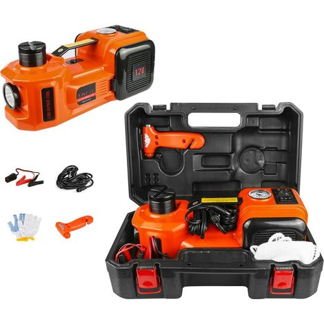 Rosvola 180 W 12 V 5 T elektrischer Wagenheber zum Heben von Autos, SUVs mit Tragetasche, Hebewerkzeuge mit LED-Licht für Notfallreparaturen im Straßenverkehr, Kolbendurchmesser: 37 mm (1/5)
