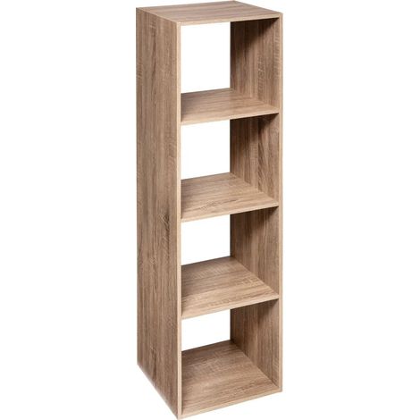 Scaffale a colonna a 4 scomparti mix n modul effetto rovere naturale - 5five (1/5)