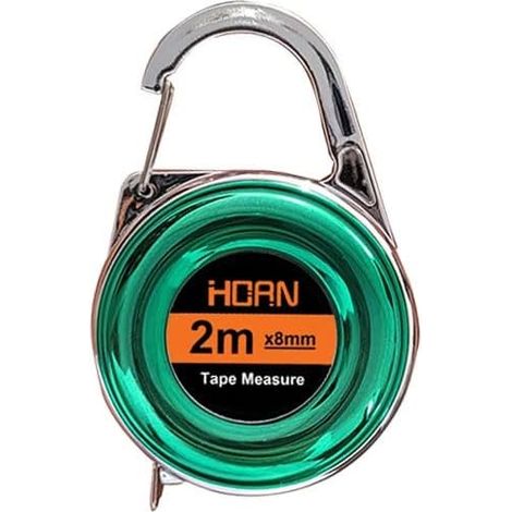Minicinta métrica llavero de 2 m, cinta métrica de acero fina, regla de cinta de acero pequeña, cinta métrica multiusos, regla de regalo (verde)