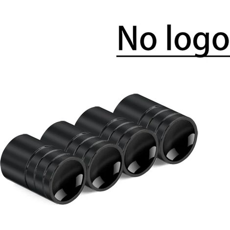 (Noir) 4 bouchons de valve de pneu en métal, accessoires de décoration compatibles avec Jeep Grand Cherokee, Commander, Renegade, Wrangler, Compass et Patriot (1/5)
