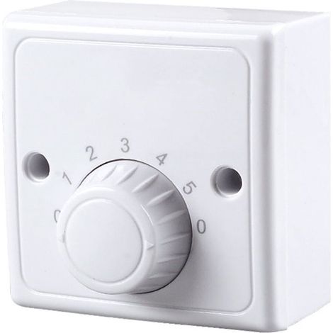 Interruttore dimmer universale da parete a 220 V per ventilatori da soffitto. Cinque velocità. (1/5)