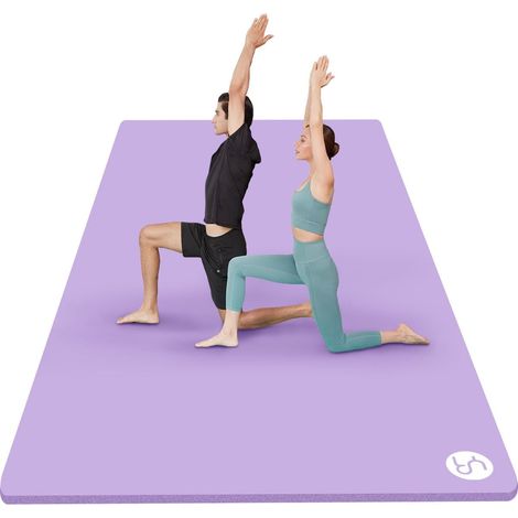 Grand Tapis de Yoga 200×130cm 15mm/10mm Épais NBR Tapis de Gym pour Fitness Pilates étirements Enfants Jouant Tapis de Sol (1/5)
