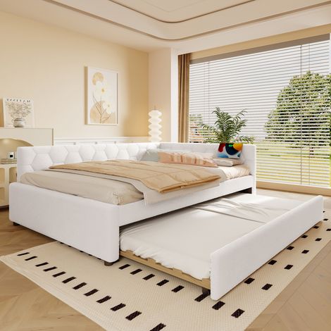 Ports USB et Type-C, plus de praticité au quotidien - lit gigogne 140x200 avec lampe, pour chambre enfant (1/5)