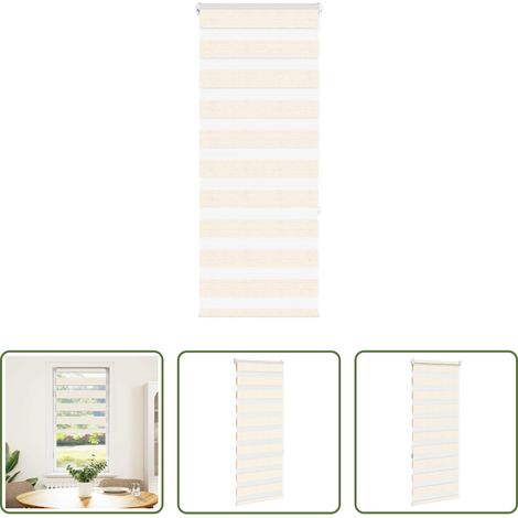 vidaXL Marmorbeige - Doppelrollo Marmorbeige 55x150 cm Stoffbreite 50,9 cm Polyester (1/5)