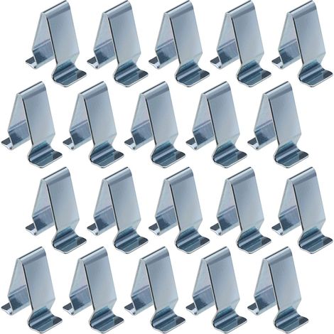 20pcs Car Interior Metal Fastener Clips - 22mm