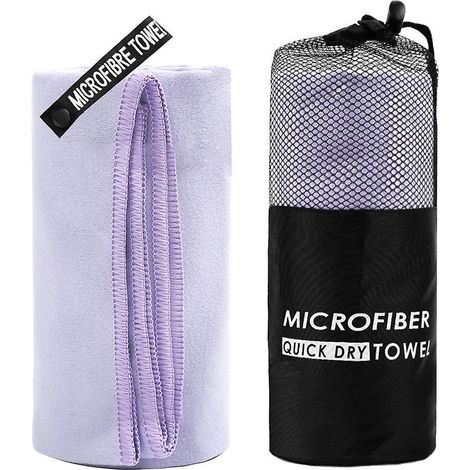 Microfiber Travel Towels Fast Drying Towel for Camping Beach Gym Backpacking-40x80cm-Purple
