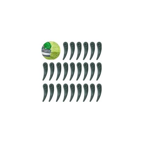 Lot de 24 lames de rechange pour tondeuse Bosch Durablade Art 23-18 LI Art 26-18 LI, vert (1/5)