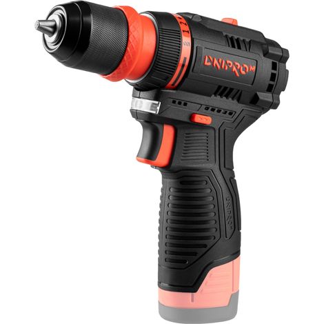Taladro Atornillador Brushless CD-12QBC 12V 45 Nm Dnipro-M, Sin Batería, Portabrocas Desmontable Portapuntas 1/4", 2 Velocidades Madera y Metal (1/5)