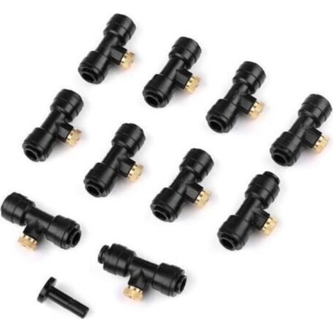 12 Buses de Brumisation Arrosage pour Tuyaux d'eau de 4/7 mm de Large Brumisateur pour Jardin Terrasse de Refroidissement Extérieur (1/5)