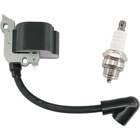 Bobine d’allumage avec bougie compatible Stihl FS38 FS46 FS45 FS55 FC55 HL45 HS45 KM55 – Référence 4140 400 1308 H559 (1/5)