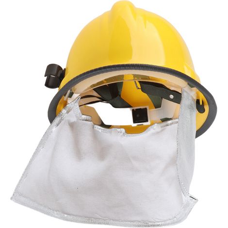 Casque de Pompier - Modèle Pro - ABS Renforcé Alu - Jaune Ignifuge Visière Anti-Buée Protection Intégrale Résistante aux Chocs (1/3)