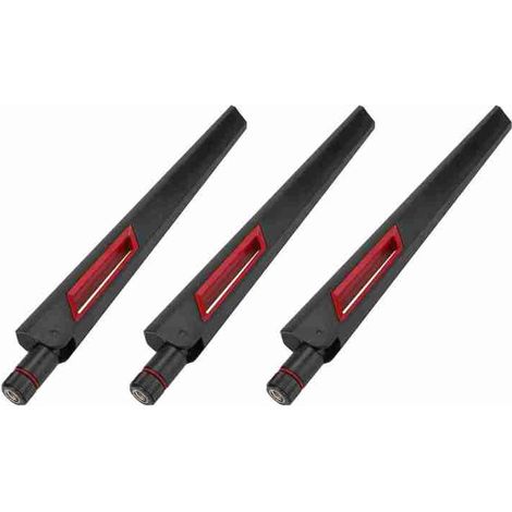 Irovami Lot de 3 antennes routeur double bande SMA 8 dBi à gain élevé 2,4 GHz/5,8 GHz pour ASUS AC68U / AC88U / AC66U (1/5)
