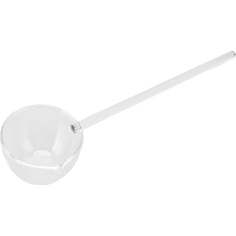 Hochtemperaturbeständiger Rührlöffel aus Klarglas, 100 ml, ideal für Kaffee und Tee, Restaurants und Zuhause. (1/5)