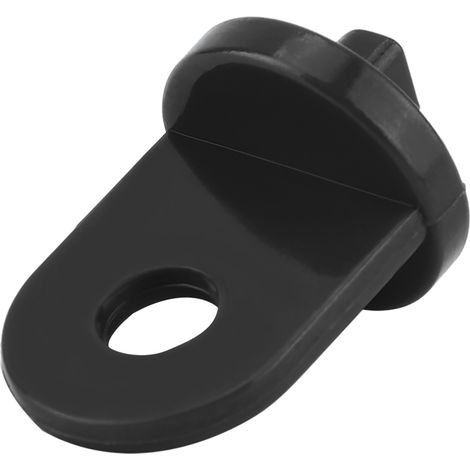 Ganchos de plástico para plantas de invernadero y macetas – Paquete de 10 ganchos para plantas en maceta – Negro/Gris – Cierre giratorio (1/5)