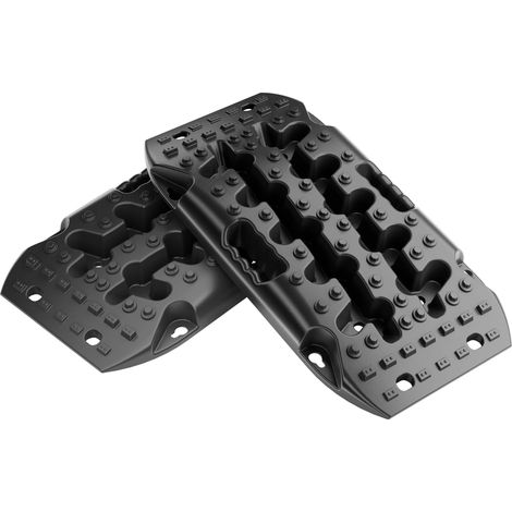Wiltec – Plaques de désensablage 581 x 295 x 65 mm – Capacité de charge 7 t – Plastique PE-HD et PE-LD – Pour terrains difficiles et véhicules tout-terrain