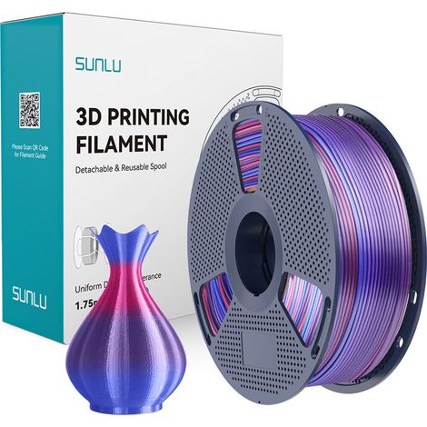 Filamento SUNLU PLA+ Seta 1,75 mm 1 kg Arcobaleno 02 (1/5)