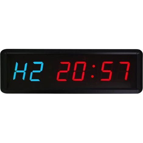 Grande horloge LED numérique surdimensionnée 3 pouces mural programmable compte à rebours intervalle Gym minuteries LED chronomètre horloge Étagère ou support mural ( Color : 1.5 Inch Blue , Size : X (1/5)