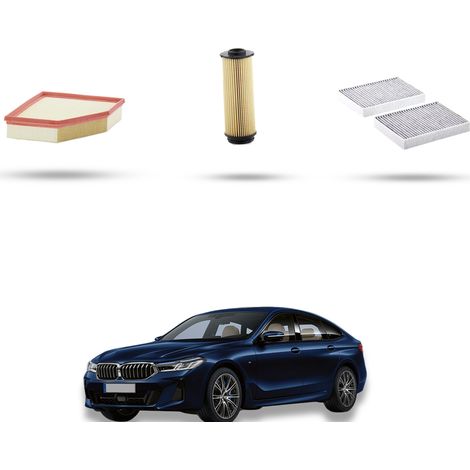 Kit tagliando 3 filtri compatibile con Bmw serie 6 (G32GT) 640i hybrid 245kw dal 2020 (1/5)