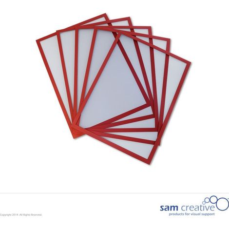 Tableau blanc magnétique Fenêtre A4 rouge set 5 pièces
