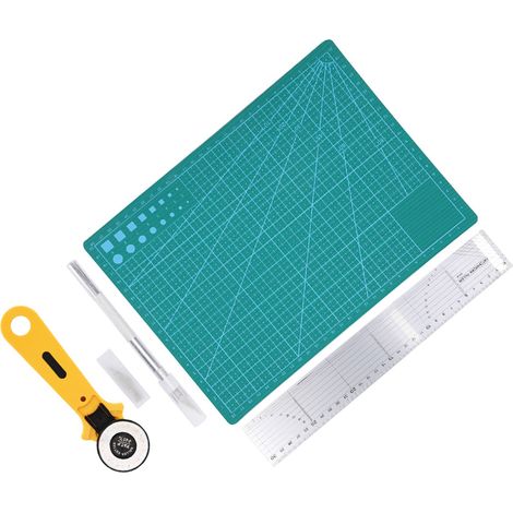 Cet ensemble de 5 outils de couture et de loisirs créatifs comprend des outils de découpe pour papier, tissu et cuir. (1/5)