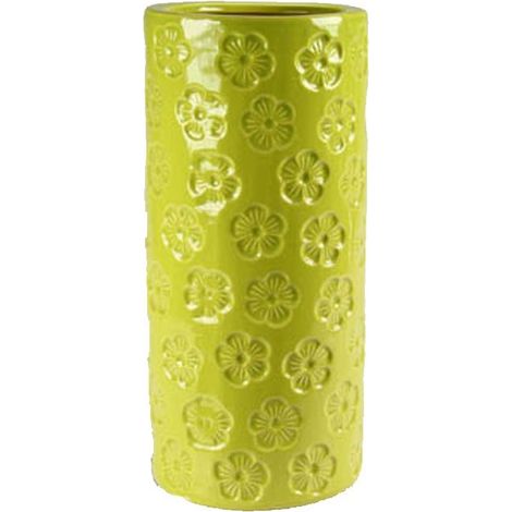Portaombrelli in ceramica verde design cm 50 h