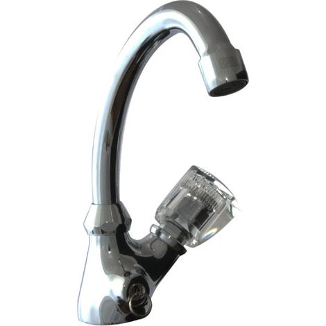 Vanne pivotante GS avec chaîne rétractable et poignée transparente