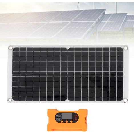 Panneau Solaire Monocristallin 17W avec Contrôleur de Charge Rapide 10A QC3.0 Sans Batterie (1/5)