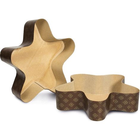 Guardini, Set di 3 Stampi Stella 25x21 cm, Monouso, Quantità max impasto 500 gr, Carta da forno antiaderente, Made in Italy (1/3)