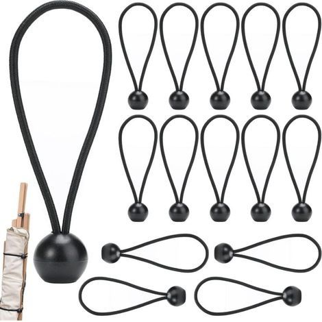 15 Pièces tendeur Elastique bache Piscine bâches et Sangles,tendeurs bache Piscine tendeur,Elastique bache remorque,Corde Elastique pour bache pour bache pour Pavillon, Bâche, Camping, Tente (1/5)
