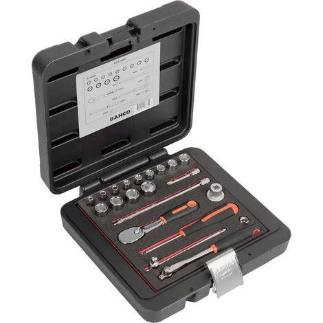 Clés et douilles Bahco 6700SM acier allié 21 pièces