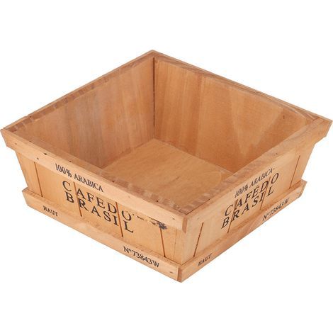Grand pot de fleurs en bois pour plantes succulentes. cactus décoratif. bonsaï. jardinage. (1/4)