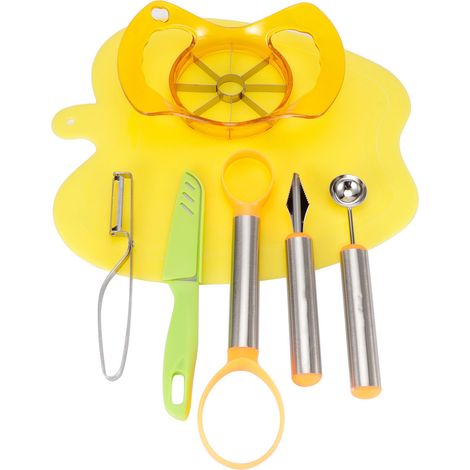 Ensemble de 7 Pièces en Acier Inoxydable pour Fruits - Découpeur de Pommes et Ustensiles de Cuisine (1/5)