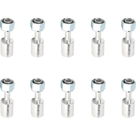 Raccords climatisation auto 10 pièces coudés 180° pour camions engins chantier modification système clim (1/5)