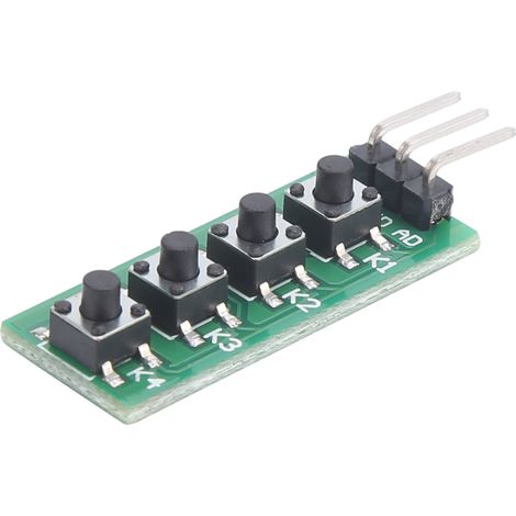 Module à touches compact à 4 boutons, 1 sortie analogique (broche AD) KC11B04 (1/5)