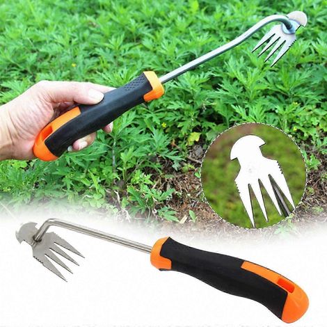 Unkrautstecherhaken zum Pflanzen, kleiner Gemüsespaten, Werkzeug zum Entfernen von Unkraut und Gras (1/5)