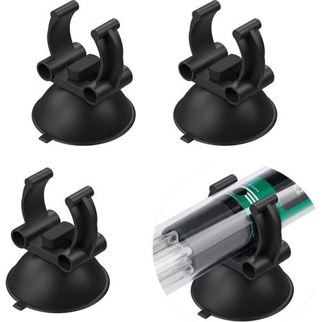 Saugnäpfe für Aquarien – Wandhalterungen – Aquarienzubehör – robuste Rohrbefestigung – 2,5 cm Clips (1/2)