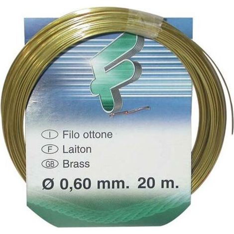 Fil de Laiton - 20 m - Diamètre 0,6 mm - Pour Bijoux Artisanat Décoration Jardinage (1/4)