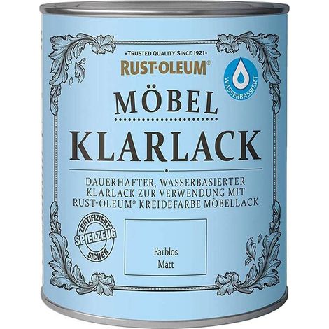 Rust-Oleum Möbel Klarlack wasserbasiert 750 ml farblos